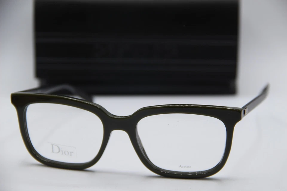 NEW DIOR HOMME BLACKTIE216 MX7 GREEN GUNMETAL AUTHENTIC FRAMES EYEGLASSES 54-19 - Image 1 of 4