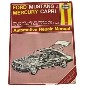 Ford Mustang Haynes 1979 1988 Mercury Capri Auto Repair Manual 654 Restoration - Picture 1 of 10