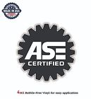 ASE CERTIFIED MECHANIC VINYL DECAL STICKER CAR BUMPER 4MIL BUBBLE FREE US MADE