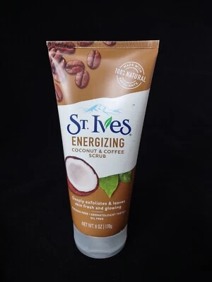 St. Ives Energizing Coconut & Coffee Scrub 6 oz 100% NATURAL EXFORLIANTS New - Image 1 of 2