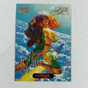 1994 Marvel Masterpieces ROGUE #101 feuille d'or série signature carte MCU - Photo 1/2