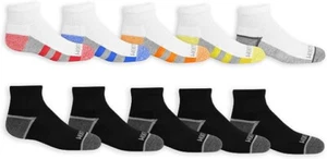 Fruit of the Loom Boys Zone Ankle Socks 10 Pair - Picture 1 of 8