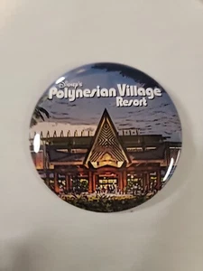 Walt Disney World Polynesian Village Resort Pin Back Button Treasure Hunt Rare - Picture 1 of 3
