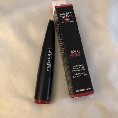 Make Up For Ever Rouge Artist Intense Color Lipstick 406 Cherry Muse 3.2g NIB - Image 1 of 4