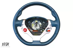 2009 - 2014 FERRARI CALIFORNIA FRONT BLUE LEATHER STEERING WHEEL OEM - Picture 1 of 20