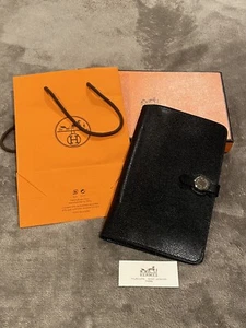 Hermes Dogon Duo Wallet Black In Togo Calfskin Leather New W/ Box & Bag (Read) - Picture 1 of 12