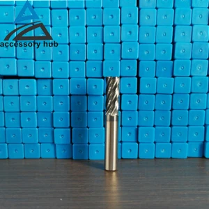 3/8" 6 Flute Variable Helix Carbide End Mill - .020 Corner Radius - AlCrN HRC55 - Picture 1 of 13