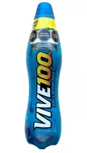 4Pk Vive 100 BlueBerry Carbonated Beverage Energy Drink w/caffeine 500 ml - Picture 1 of 2