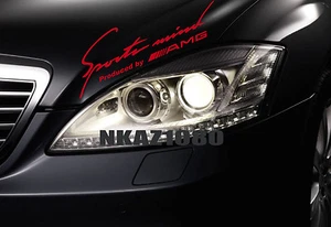 Sports mind AMG Mercedes Benz Vinyl Decal Racing hood sticker emblem logo RED - Foto 1 di 1