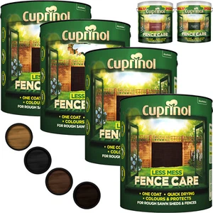 Cuprinol Less Mess Fence Paint Sheds Fences Care On Rough Sawn Wood 6L Garden - Picture 1 of 7