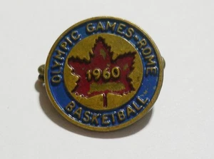 1960 Olympische Spiele Rom vorolympisches Basketballturnier Kanada Team Pin Anstecker - Bild 1 von 6