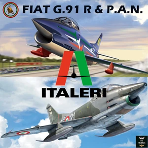 FIAT G.91 R & P.A.N. IT92645P Scala 1 : 48 ITALERI Tauro Model Lim. Ed. MDM Kit - Imagen 1 de 19
