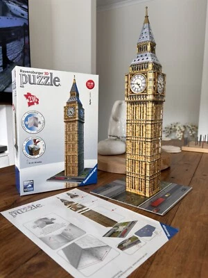 Ravensburger 3D Puzzle Big Ben London UK 216 piece easyclick jigsaw 125548 - Image 1 of 4