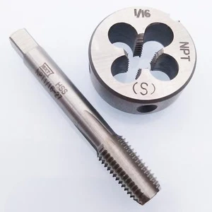 Grifo HSS 1/16-27 NPT y troquel NPT de 1/16-27 para mano derecha - Imagen 1 de 4
