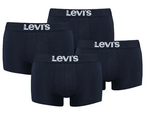 Confezione 4 Trunk Levis Men Solid Basic Taglia S - XL Navy NUOVO - Foto 1 di 3