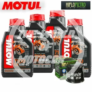 KIT/TAGLIANDO KAWASAKI Z750 2004 2005 2006 OLIO MOTUL 7100 10W40 FILTRO Z 750 S - Foto 1 di 2