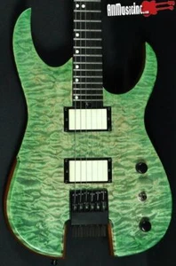 Guitarra Eléctrica Hufschmid Atys Sin Cabeza Acolchada Verde Arce con Estuche - Imagen 1 de 10