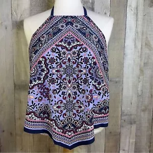Kona Sol Size L(12-14) Bathing Suit Top With Padded Bra With Ties Multicolored - Picture 1 of 12