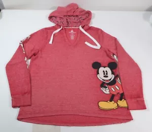 Disney Parks Women's Lightweight Hooded Long Sleeve V-neck Shirt Size XL - Picture 1 of 6