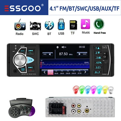 Autoradio 1 DIN Mit 4" IPS Bldschirm Bluetooth Freisprecheinrichtung USB AUX SD - Bild 1 von 4