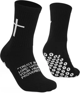 Cross Grip Soccer Socks - Anti-Slip Grips Sports Sock with Breathable Thicken... - Picture 1 of 6