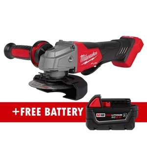 Milwaukee 2880-20 M18 FUEL 40/2" / 5" Grinder Paddle Switch + FREE Battery - Picture 1 of 4