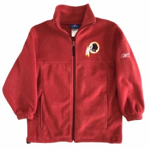 Giacca pile NFL Reebok Washington Redskins full zip BAMBINI taglia small 8 - Foto 1 di 11
