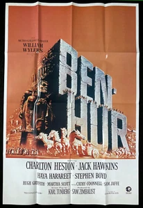 BEN-HUR Original 1sh Movie Poster Charlton Heston Biblical Epic r80s - Picture 1 of 1