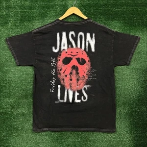 Bloody Disgusting x Friday the 13th Jason Lives Mineral Wash T-Shirt Size Large - Picture 1 of 5