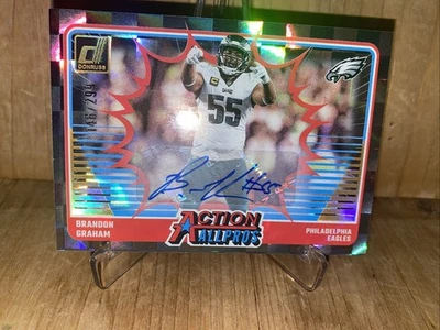 Brandon Graham 2024 Donruss Action All Pros Auto /299 #6 Autograph Eagles - Image 1 of 4