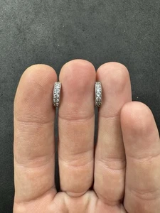 2 g Sterling Silber 925 CZ Creolen Schmuck Konvolut V - Bild 1 von 9