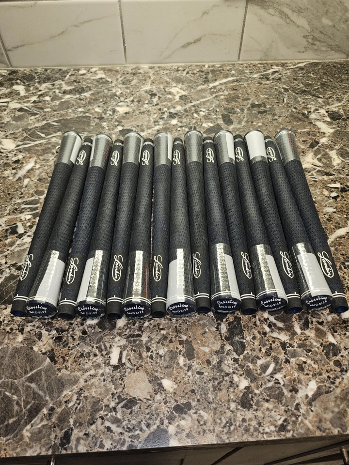 Lamkin Crossline Juego de Agarres Medianos 15 Maquillaje Especial Ltd. Edición Negro con Azul! Foto 1 de 4