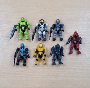 Mega Bloks Halo Mini Figure Bundle x 7 - Green Spartan, Grunts - Picture 1 of 5