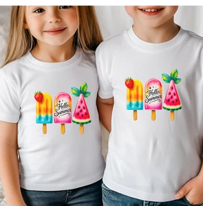 Summer Fun Kids Tee, Summer Kids Shirt, Cute Gift for Kids, Ice Cream Tee, [...] - Picture 1 of 10