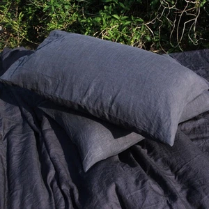 Natural Linen Pillowcases Pure Flax Shams White Pillow Slip Cushion Cover Case - Picture 1 of 27