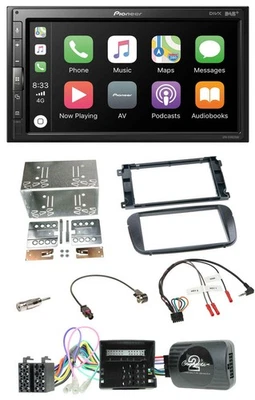 Pioneer USB Lenkrad DAB 2DIN Bluetooth Autoradio für Ford C-Max Galaxy Focus sch - Bild 1 von 4