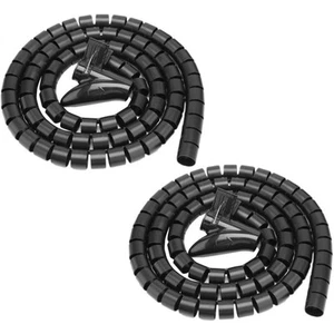 Spiral Kabelaufwickler Kabel-Organizer Kabelschutz Speicherrohr Verwaltung - Afbeelding 1 van 11