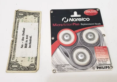Philips Norelco MicroPlus - HQ4 Plus - Tres 3 cabezales de afeitado de repuesto Foto 1 de 4