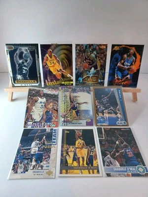 Lote de 10 tarjetas de baloncesto Shaquille O’Neal de la década de 1990 base de novato inserción Foto 1 de 4