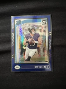 2024 Donruss Optic #227 Devin Leary Blue Hyper Rookie Baltimore Ravens - Picture 1 of 2