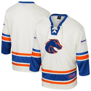 Camiseta deportiva de hockey para hombre Coliseo Cream Boise State Broncos Puck orgullosa de moda - Imagen 1 de 3