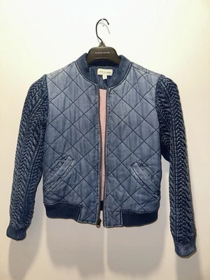 Chaqueta de bombardero Anthropologie acolchada de tela y piedra para mujer talla XS  Foto 1 de 4