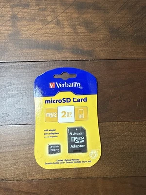 Verbatim microSD Card 2GB (w/SD adapter) - Image 1 of 4