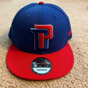 Detroit Pistons New Era 9Fifty Blue Red Adjustable Snapback Hat - NEW - Picture 1 of 14