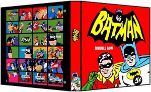 Batman Custom 3-Ring Mappe Album für 1966 TV-Serie Sammelkarten ADAM WEST - Bild 1 von 3