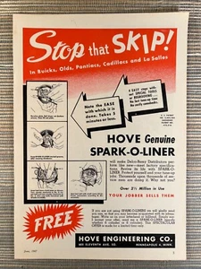 Hove Original Spark-O-Liner Distributor Minneapolis MN 1947 Vintage Print Ad - Bild 1 von 1