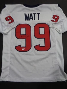 JJ Watt Houston Texans Autographed Signed Custom Jersey XL COA - Picture 1 of 3