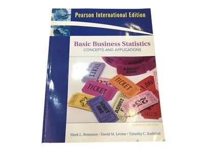 Basic Business Statistics Concepts & Applications Textbook Study Book W/CD Rom - Image 1 of 4