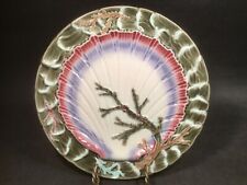 Antique Wedgwood Majolica Waves, Seaweed and Shell Plate c.1800's