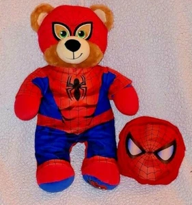 16” Build A Bear Workshop Marvel Spiderman Plush 2017 BABW Clean Costume + Mask - Picture 1 of 4